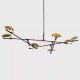 Branching Disc Design LED Brass chandelier