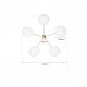 Six Lune Vintage Ceiling lamp 5 globes Angelo Lelii