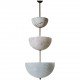 Alabaster Half Spheres Vertical Suspension