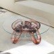 Bracelet Resin Coffee Table with Glass Top