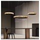 Chandelier en albâtre design Avalon 1 ring