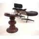 Charles & Ray Eames style walnut stool