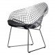 Fauteuil design Bertoia Diamond
