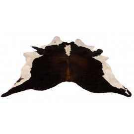 Tapis salon en peau de vache - Brun, Blanc & Noir