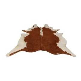 Tapis salon en peau de vache - Brun & Blanc