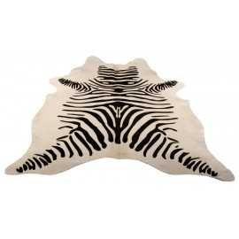 Tapis salon en peau de vache - Motif Zebra