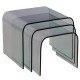 Set de 3 tables gigognes en acrylique