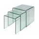 Set de 3 tables gigognes en acrylique