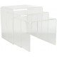 Set de 3 tables gigognes en acrylique