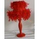Modern feather table lamp