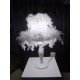 Modern feather table lamp