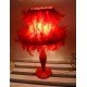 Modern feather table lamp