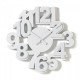 Algo wall clock in acrylic