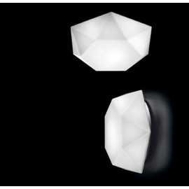 Diamond cut wall or ceiling lamp