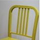 Navy powder coated barstool