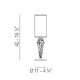 Lampe de table design Subzero