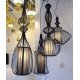 Wire pendant lamp
