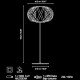 Lampadaire design ROLANDA