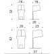 Leti 23 Bookend table lamp