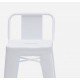 Chaise de bar design Tolix H75cm petit dossier