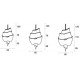 Chandelier design Terzani Atlantis