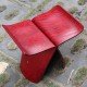 Tabouret design style Butterfly Sori Yanagi rouge