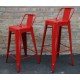 Tolix Short Back Barstool H75cm