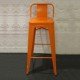 Chaise de bar design Tolix H75cm petit dossier