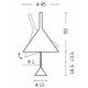 Funnel table lamp