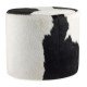 Tabouret Rond Ottomane Peau de vache