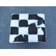 Tabouret Cube Ottomane Peau de vache