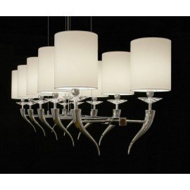 Chandelier design loving arms rectangulaire