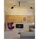 Plafonnier design Serge Mouille MCL 3 bras pivotants