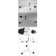 Plafonnier design Serge Mouille MCL 3 bras pivotants