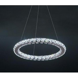 Suspension en cristal LED design Circle 1 ring