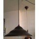 Step pendant lamp in black