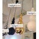 Bubble LED pendant lamp design