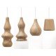 Suspension design Wood Blub LED
