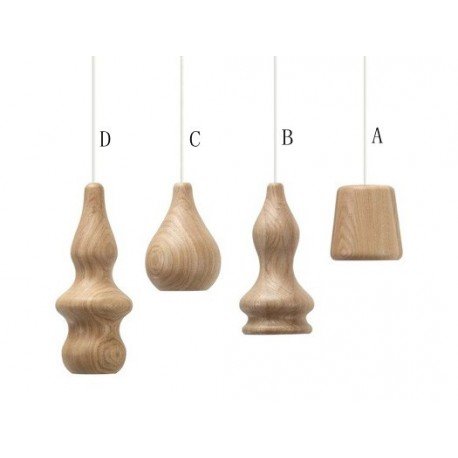 Wood Blub LED pendant lamp