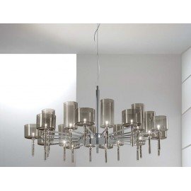 Chandelier design Spillray 20 lumières rond