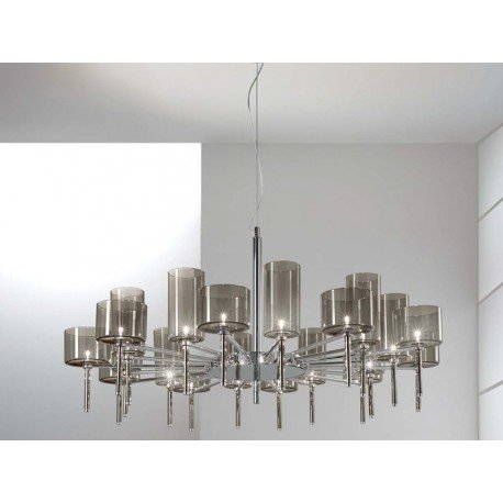 Chandelier design Spillray 20 lumières rond