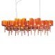 Chandelier design Spillray 26 lumières rectangulaire
