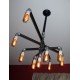 Industrial Iron Pipe pendant lamp 9 bulbs