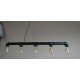 Industrial Iron Pipe pendant lamp Straight row