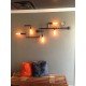 Custom Industrial Iron Pipe wall lamp 