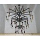 Industrial Iron Pipe Chanderlier 3 tier 30 Bulb 
