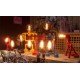 Industrial Iron Pipe table lamp robot with edison bulb 01