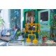 Industrial Iron Pipe table lamp robot with edison bulb 02