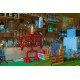 Industrial Iron Pipe table lamp robot with edison bulb 02