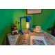Industrial Iron Pipe table lamp robot with edison bulb 04